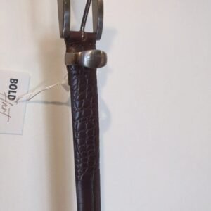 Belt Limited Brown Croc Embossed