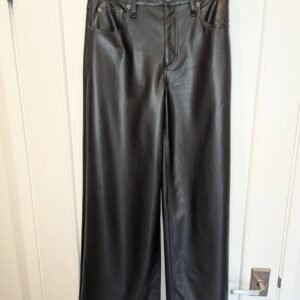 Rag & Bone Safie Faux Leather Wide Leg pants — Size 26