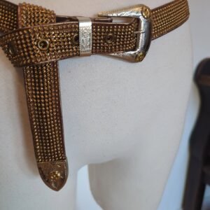 Belt Whiting & Davis Mesh & Leather — Size M/L