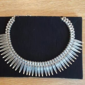 Necklace Tribal Feather Silver