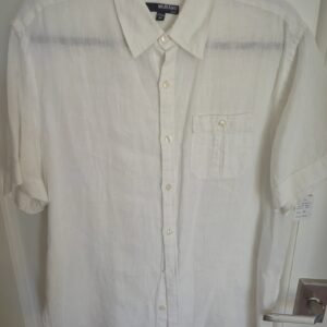 Murano Linen Short Sleeve Top — Size M