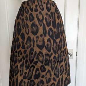 Lanvin Vintage Leopard Skirt — Size 40/8