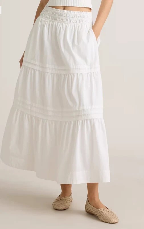 Quince Tiered Maxi Skirt — Size M