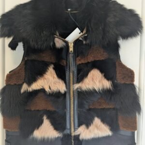 COACH NWT Fur Vest — Size 8
