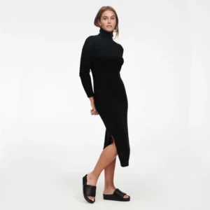 Naadam Cashmere Turtleneck Dress — Size L
