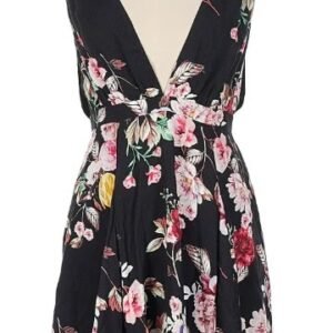 AFRM Black Floral Dress — Size L