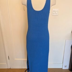 FRAME Ribbed Crochet Midi Dress — Size M