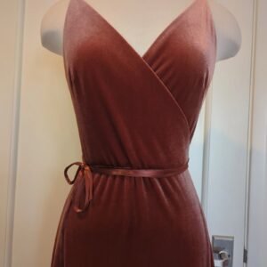 Jenny Yoo Collection Andi Wrap Velvet Dress — Size 6