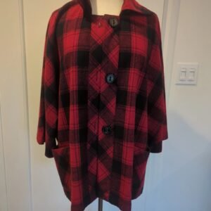 Coldwater Creek Plaid Coat. — Size XL