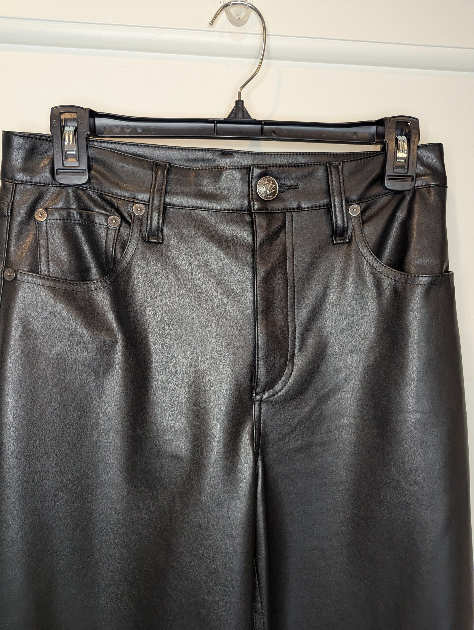 Rag & Bone Safie Faux Leather Wide Leg pants — Size 26 - Image 2