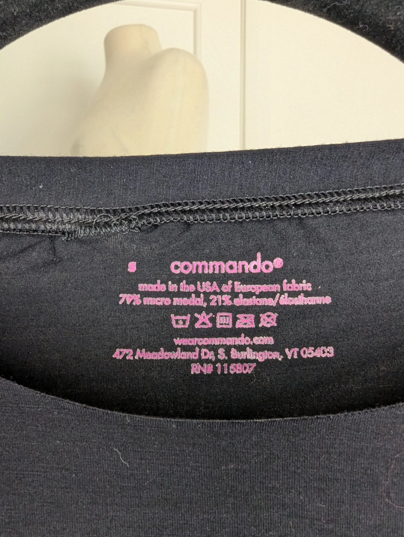 Commando Butter Tee — Size S - Image 2