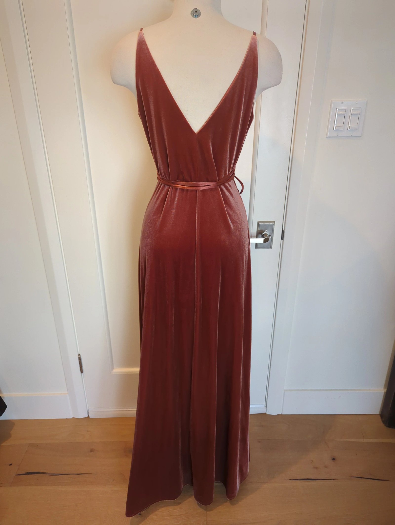 Jenny Yoo Collection Andi Wrap Velvet Dress — Size 6 - Image 3