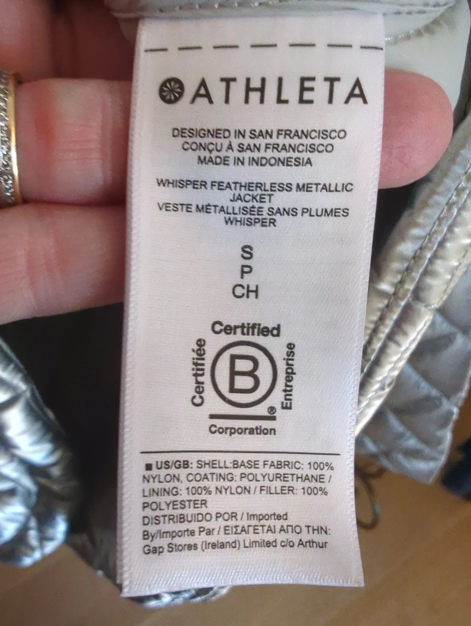 Athleta Whisper Jacket size: XS — Size xs - Image 3