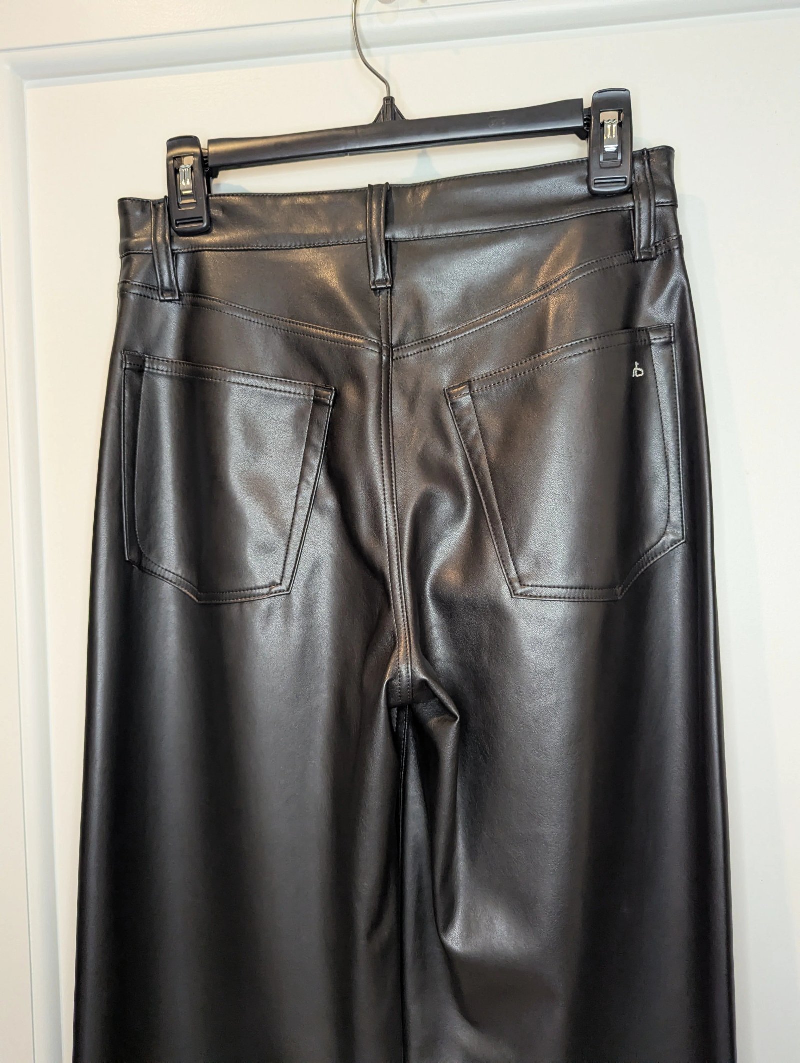 Rag & Bone Safie Faux Leather Wide Leg pants — Size 26 - Image 3