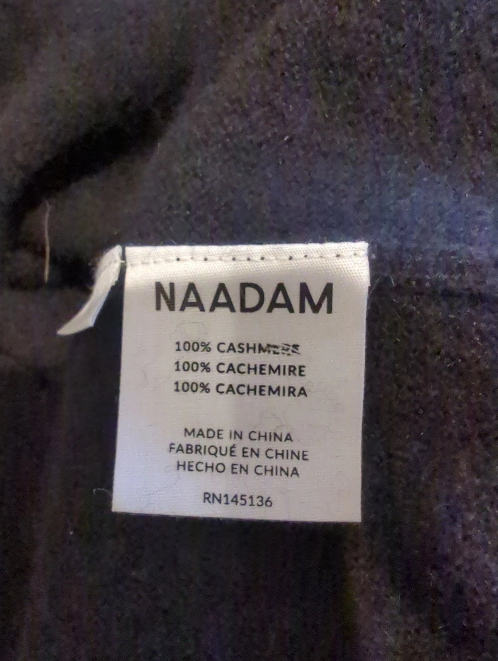 Naadam Cashmere Turtleneck Dress — Size L - Image 4