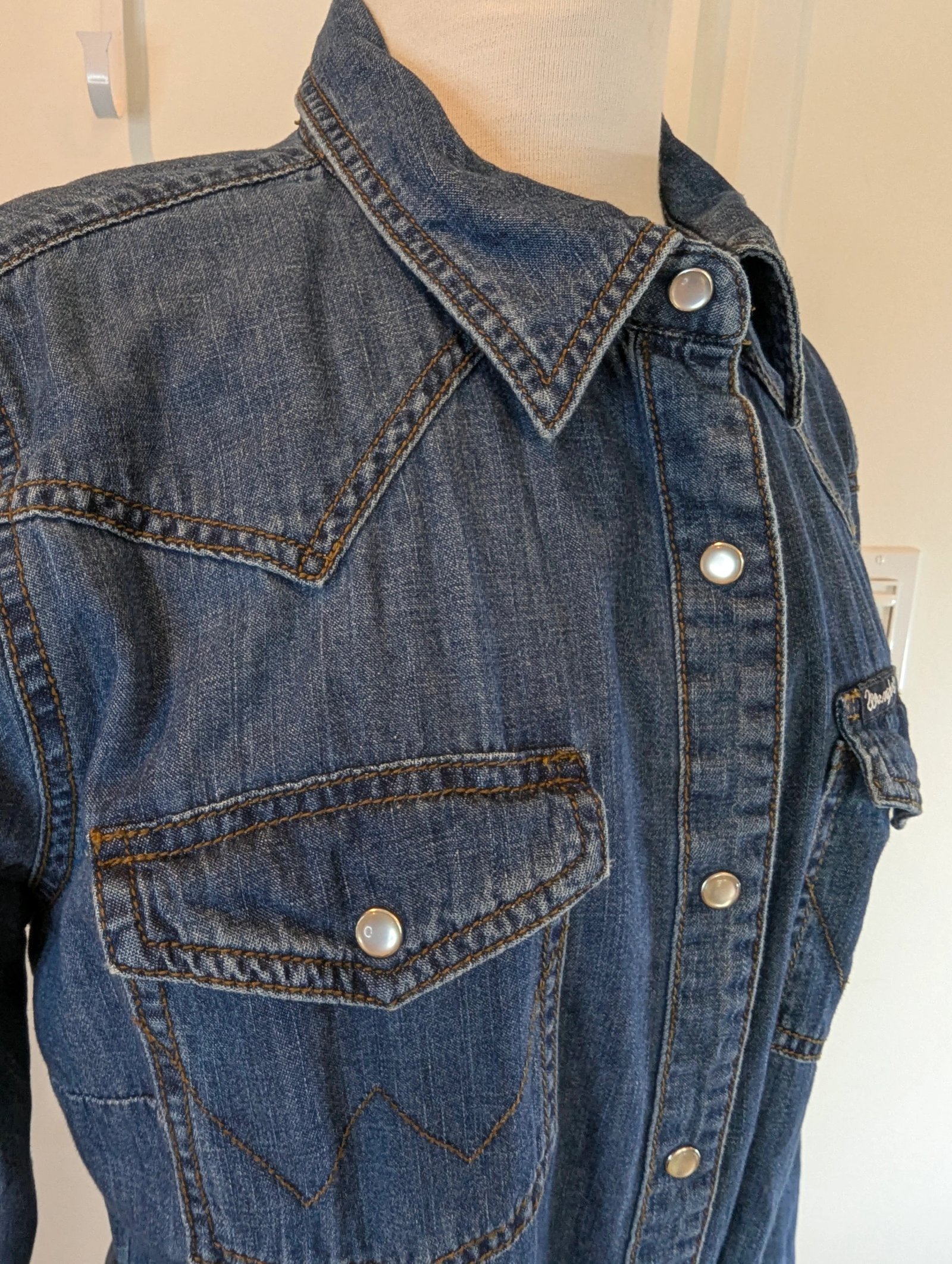 Wrangler Retro Denim Dress — Size XL - Image 4