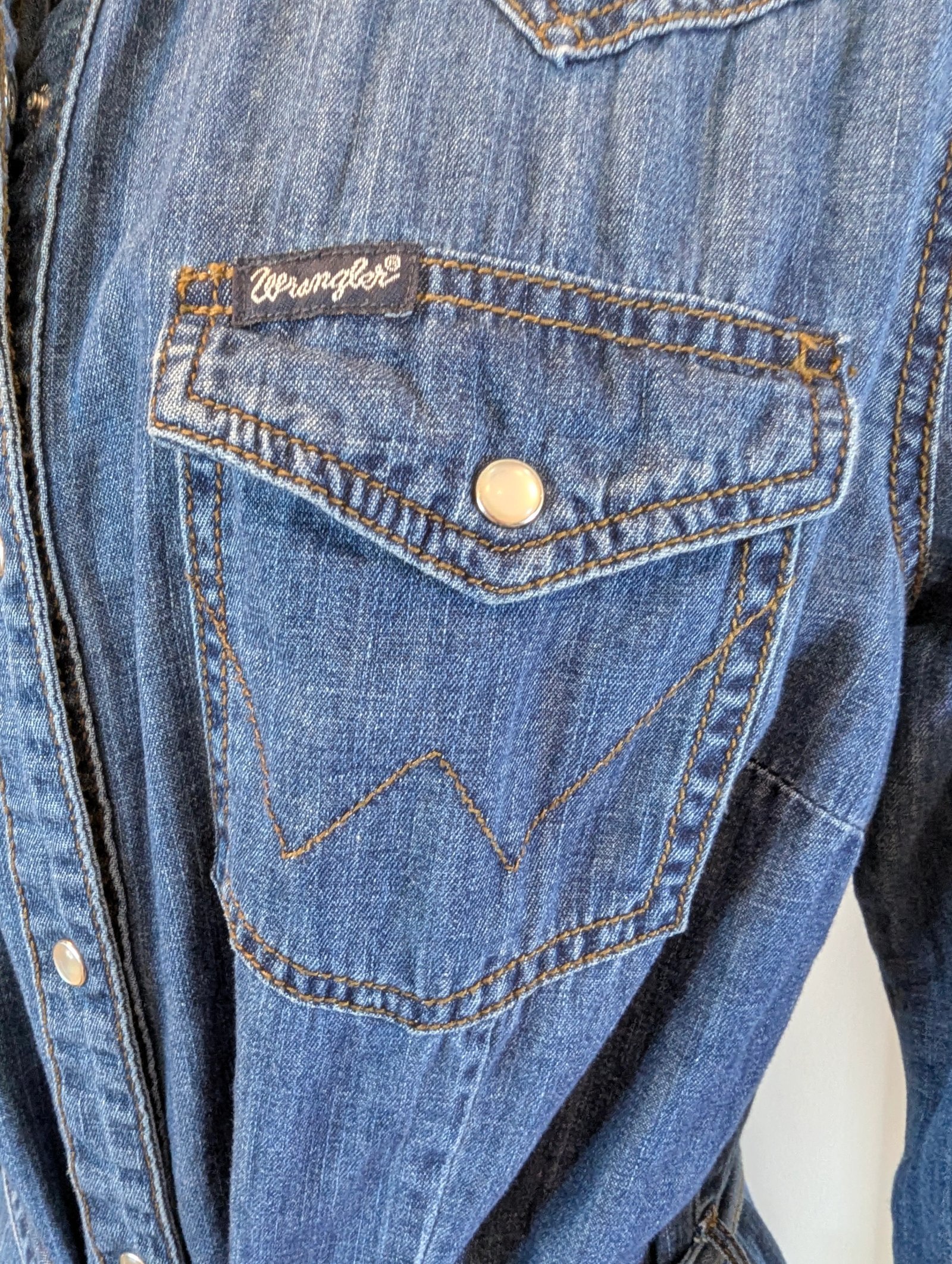Wrangler Retro Denim Dress — Size XL - Image 6