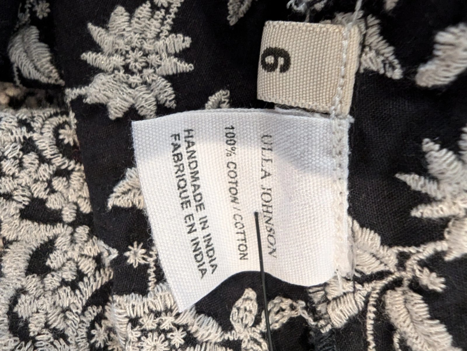 Ulla Johnson Roza Floral Embroidered Dress — Size 6 - Image 7