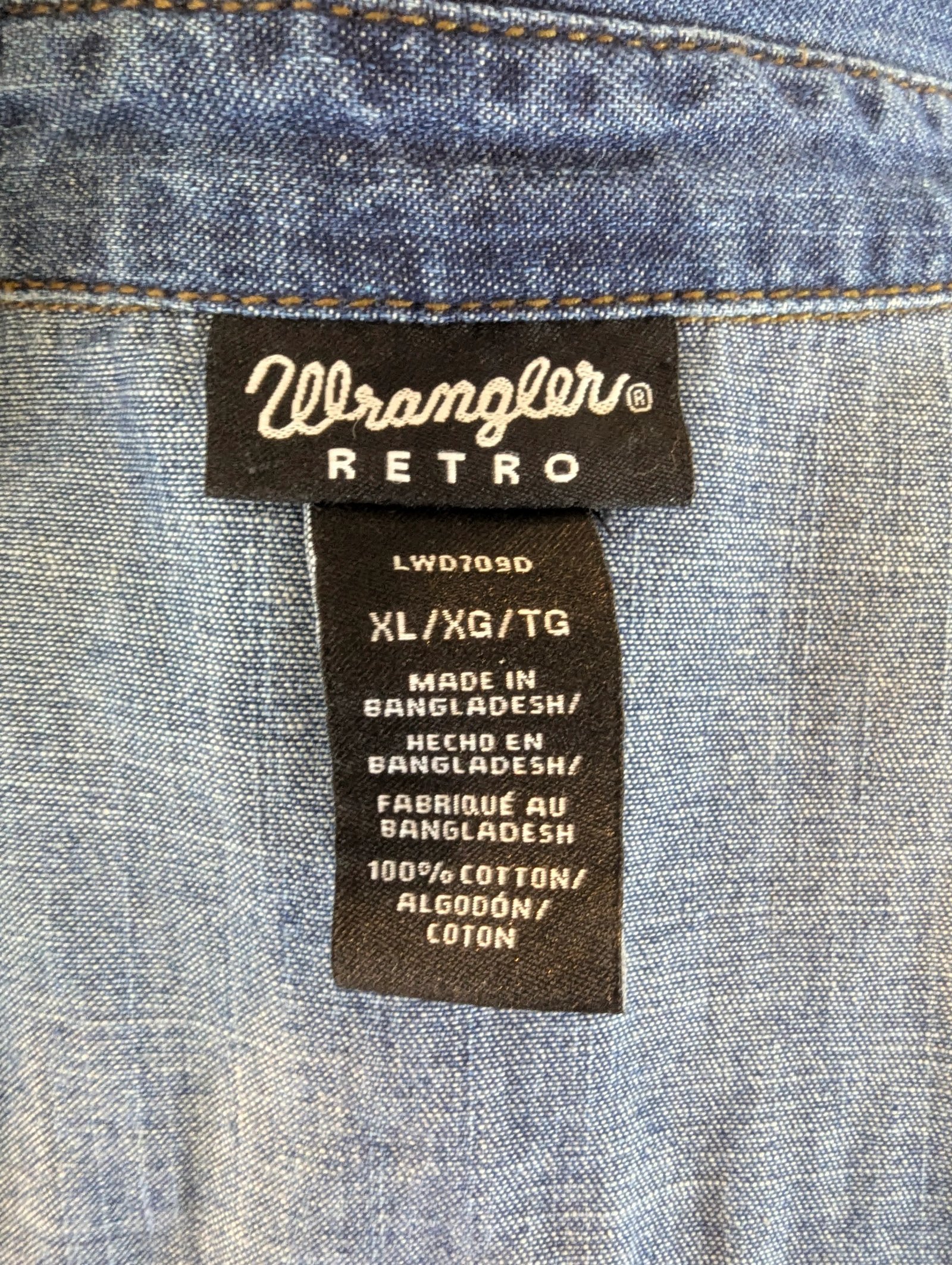 Wrangler Retro Denim Dress — Size XL - Image 7