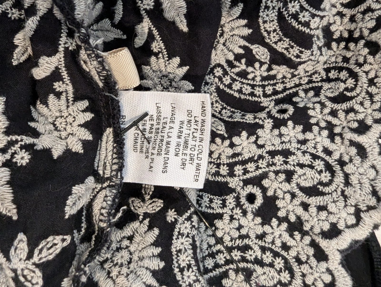 Ulla Johnson Roza Floral Embroidered Dress — Size 6 - Image 8