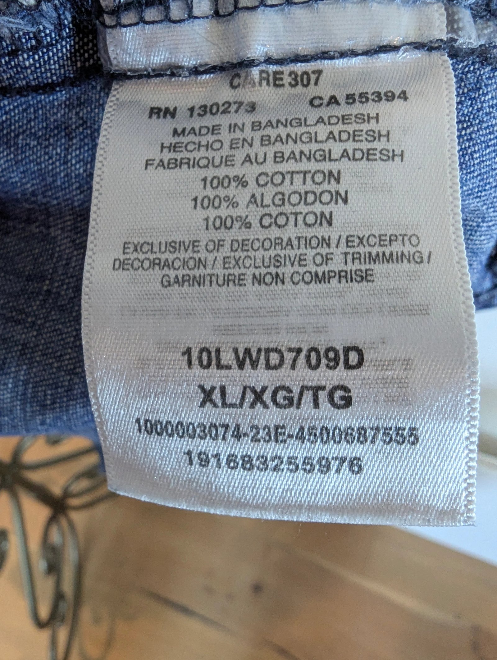 Wrangler Retro Denim Dress — Size XL - Image 8