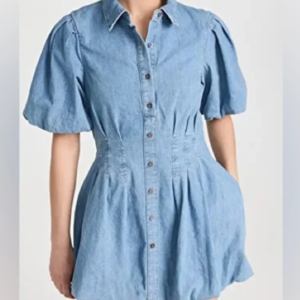 Jonathan Simkhai Ciara Bubble Hem Dress — Size 8