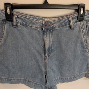 OAT New York High-Rise Light Wash Denim Shorts — Size 2/26