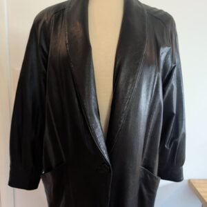 Furs by Etienne Vintage Full-Length Leather Coat — Size S