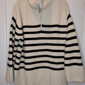 H&M Zip Front Sweater — Size L