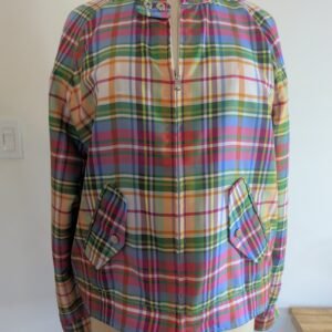 L-RL Lauren Active "Dress Stewart Tartan” Plaid Windbreaker — Size L