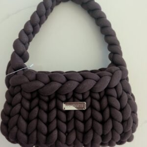 Monami Brown Thick Crochet Purse