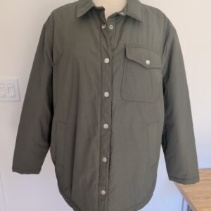 Time & Tru Olive Jacket — Size XL