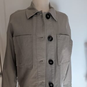 Zara Cropped Utility Jacket — Size L