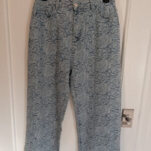 Floral Pattern Jeans — Size 4/6