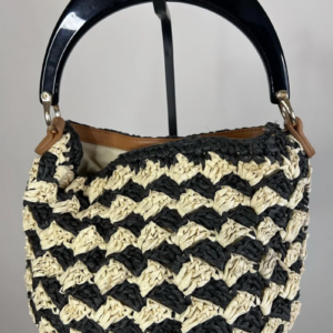 A New Day Raffia Purse