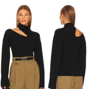 A.L.C. Edith Asymmetrical Cutout Sweater — Size M