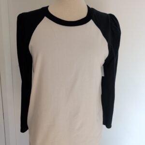 Veronica Beard Mason Baseball Tee — Size M