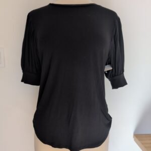 FRAME Frankie Puff Sleeve Tee — Size L
