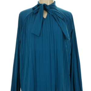 Cable & Gauge Tie Neck Blouse — Size L