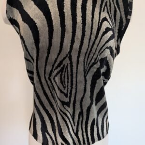 Plissé Vintage Y2K Top — Size L