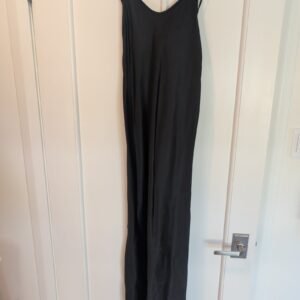 Black Vintage Maxi Slip Dress — Size XS