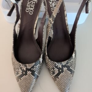 Franco Sarto Snake Print Slingback Pump — Size 7.5