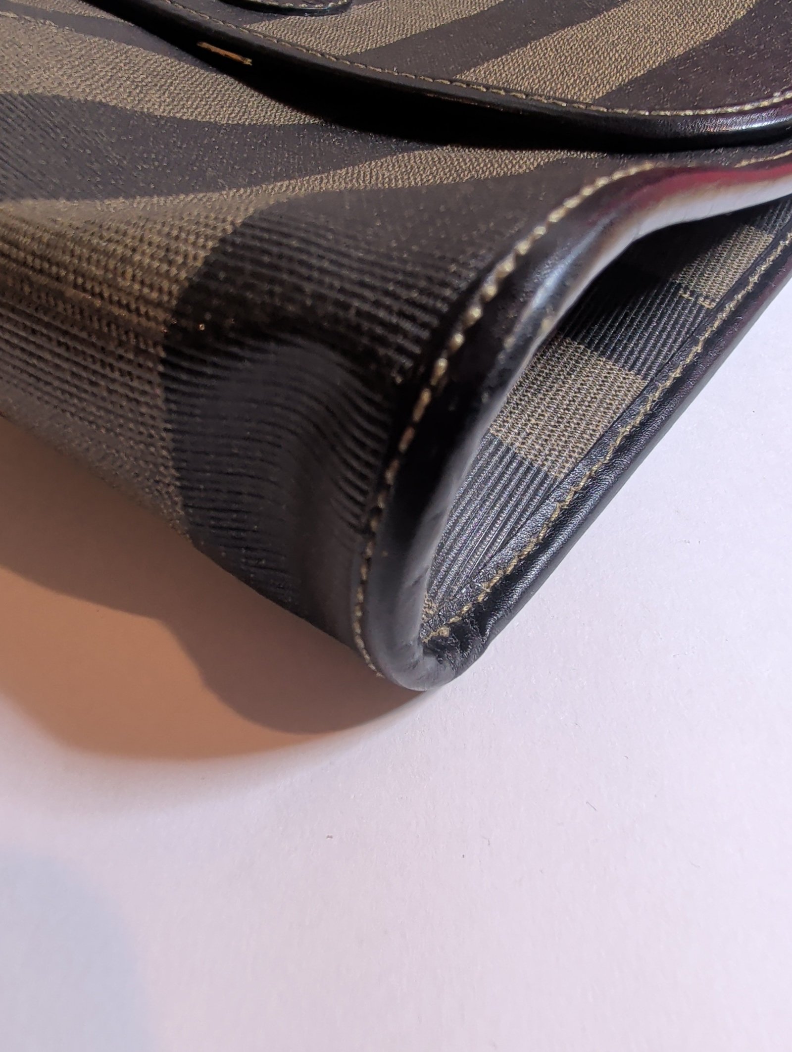 Purse Fendi Vintage Pequin Stripe Envelope Flap Bag - Image 10