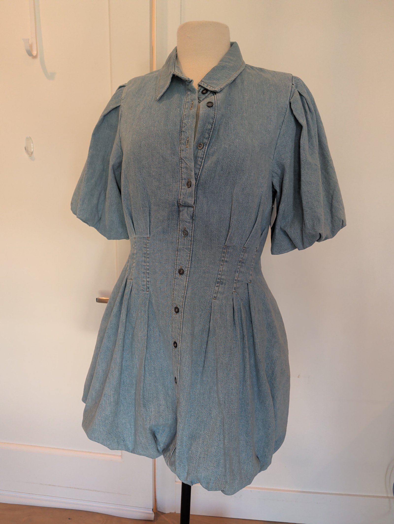 Jonathan Simkhai Ciara Bubble Hem Dress — Size 8 - Image 4