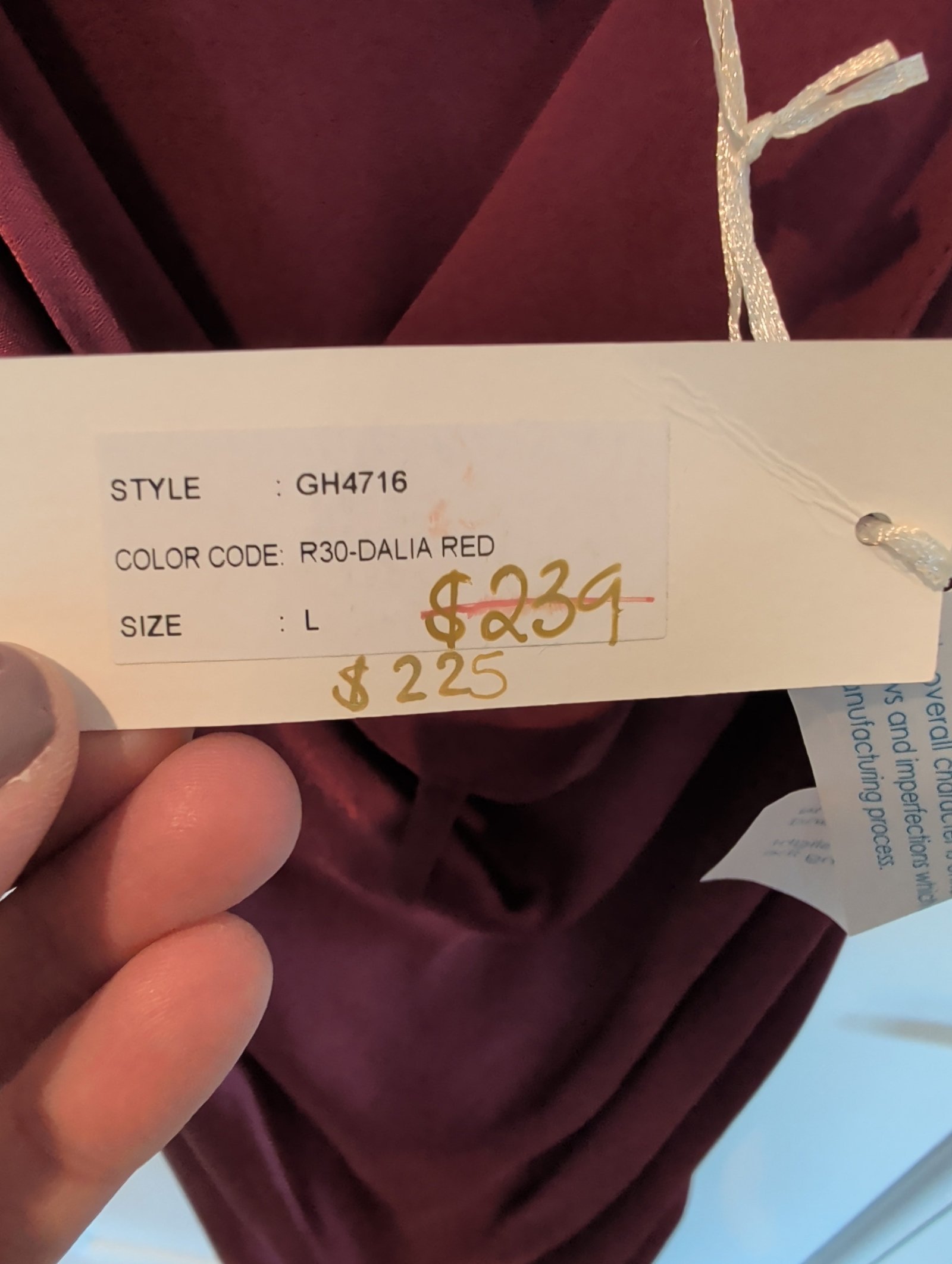 Gold Hawk Bias-Cut Satin Slip Dress NWT — Size L - Image 5
