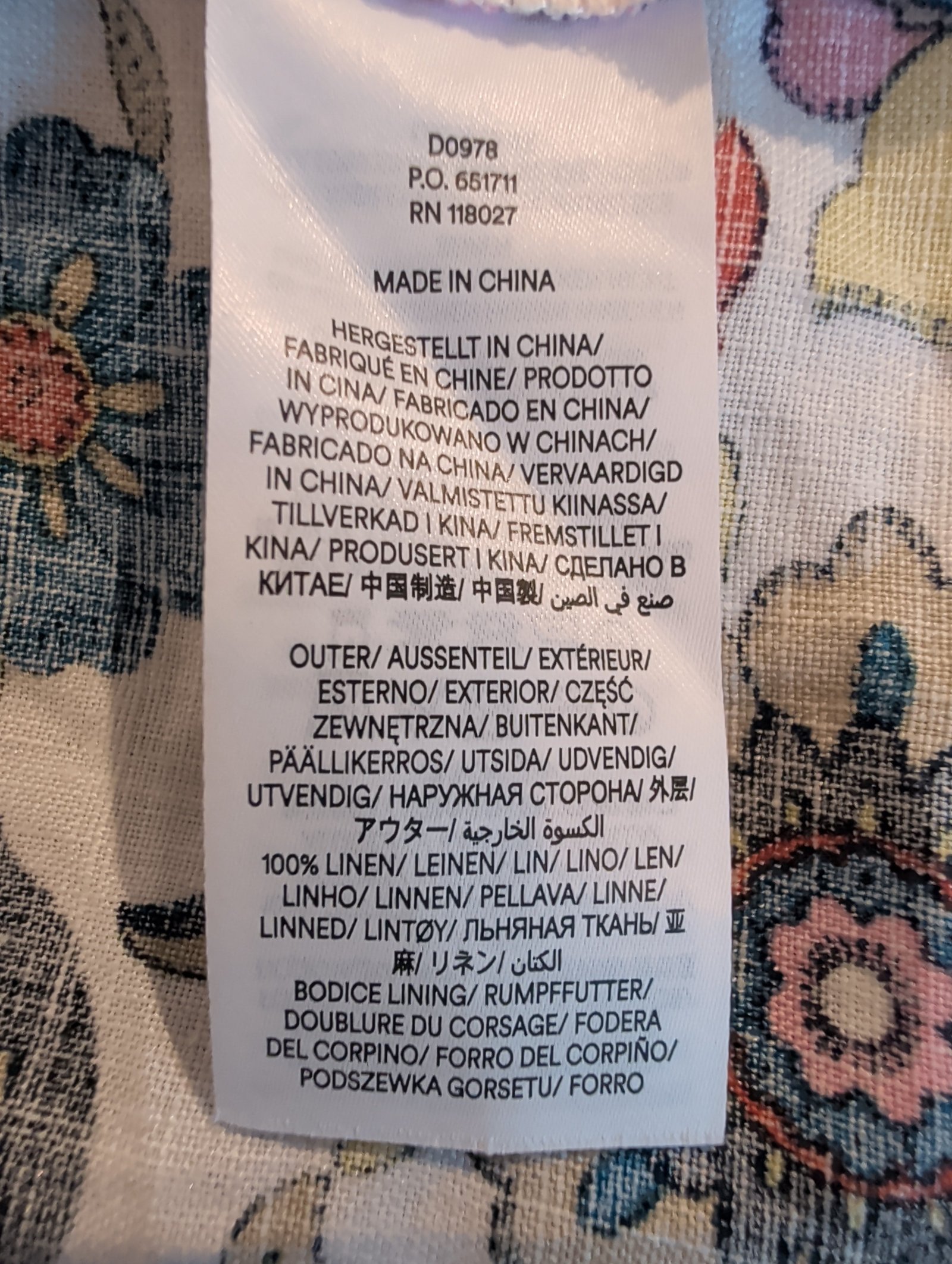Boden Linen Dress — Size 8 - Image 5