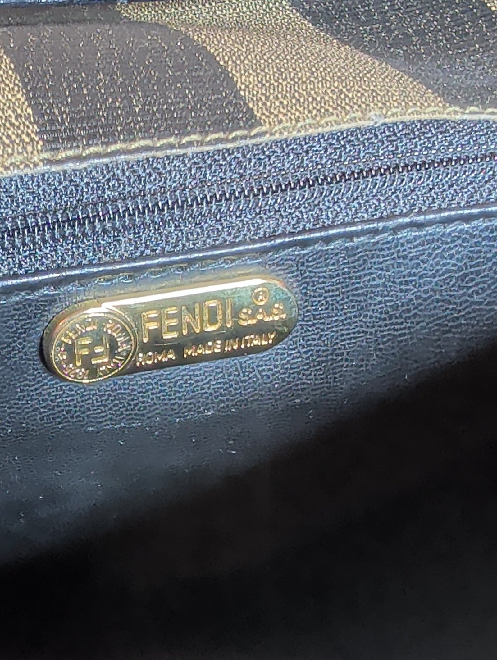 Purse Fendi Vintage Pequin Stripe Envelope Flap Bag - Image 8