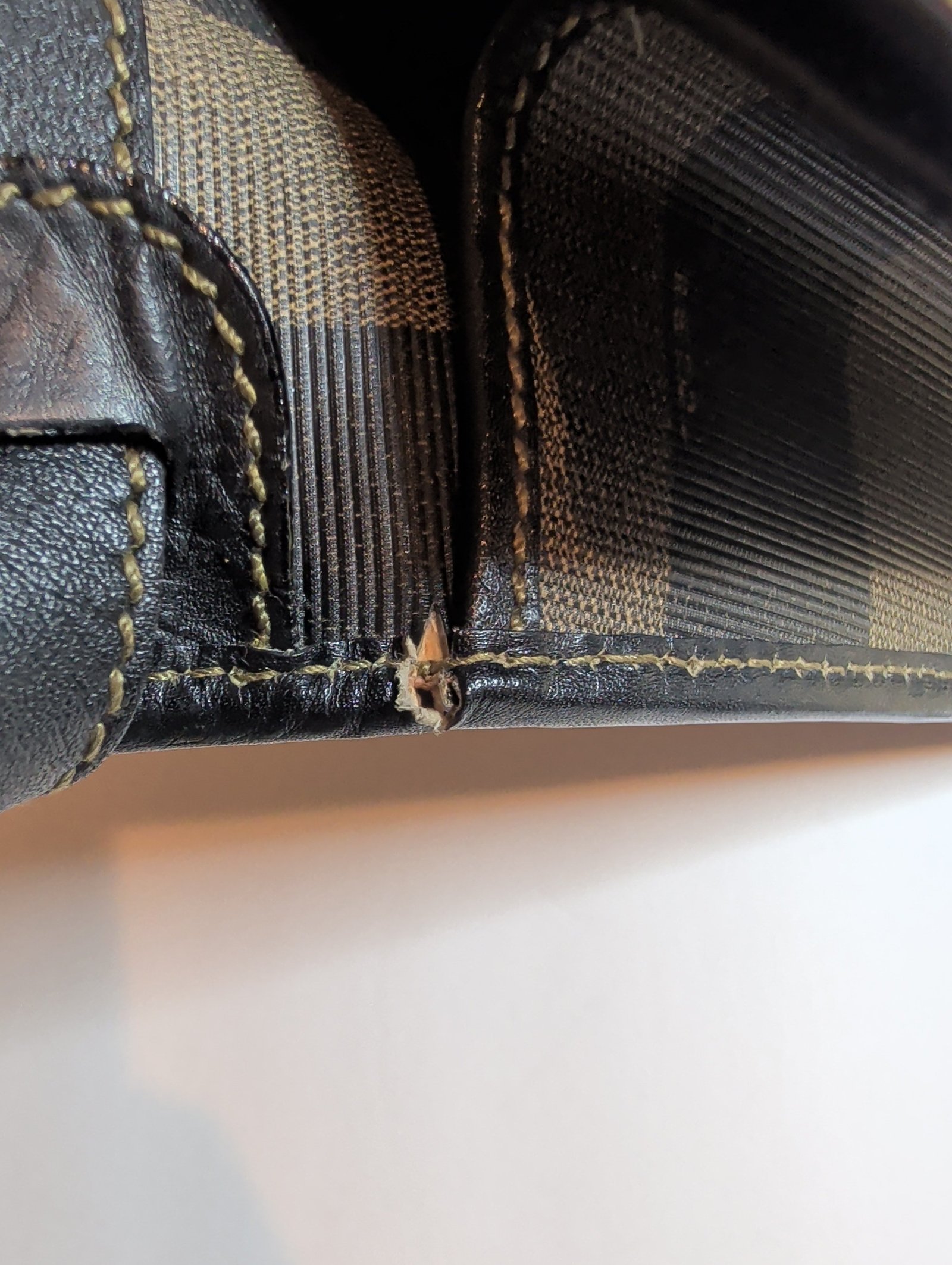 Purse Fendi Vintage Pequin Stripe Envelope Flap Bag - Image 9